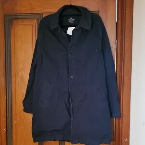 Nwt Men's Black Trench Coat
